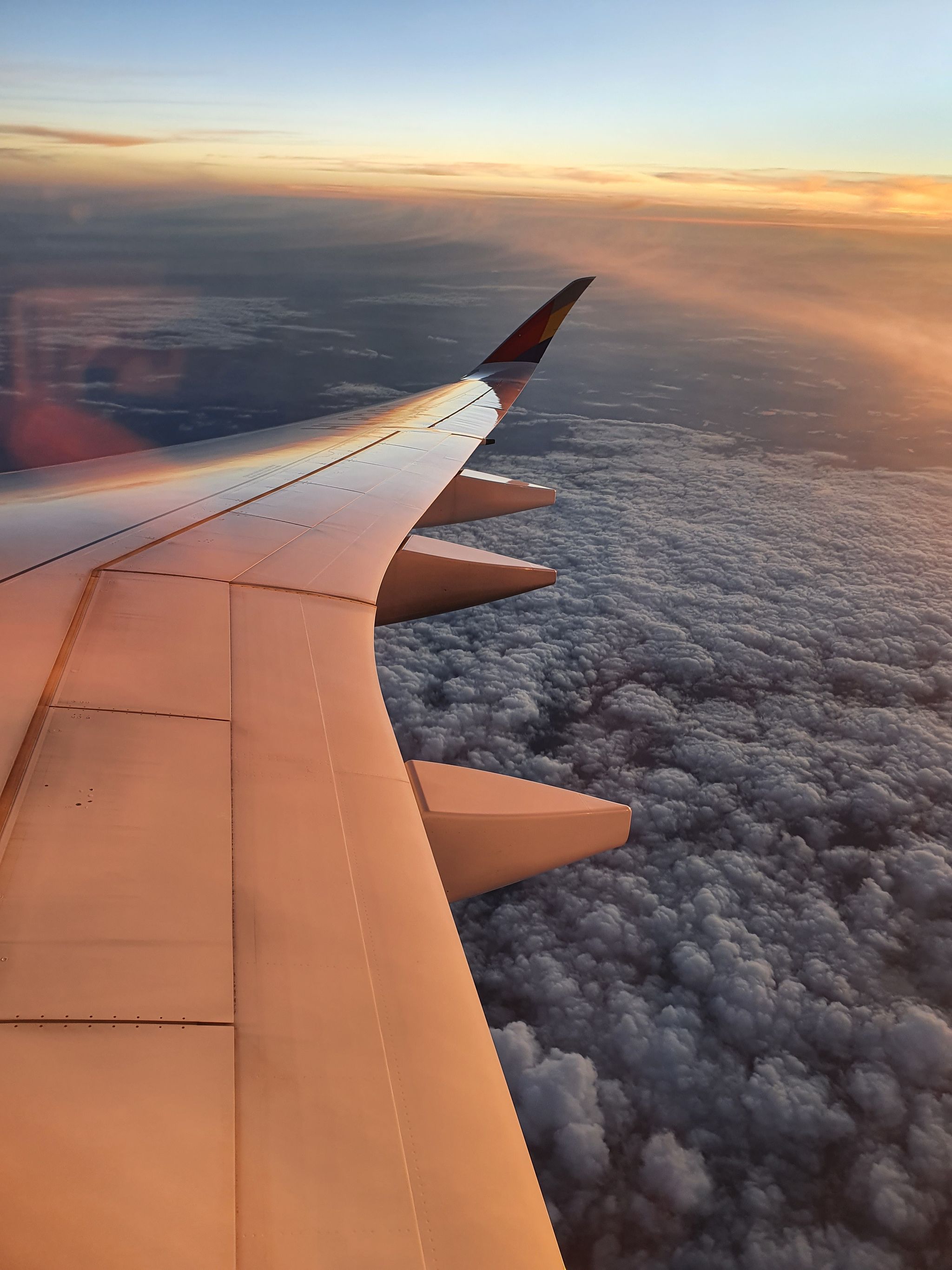 Blick aus dem Flugzeug